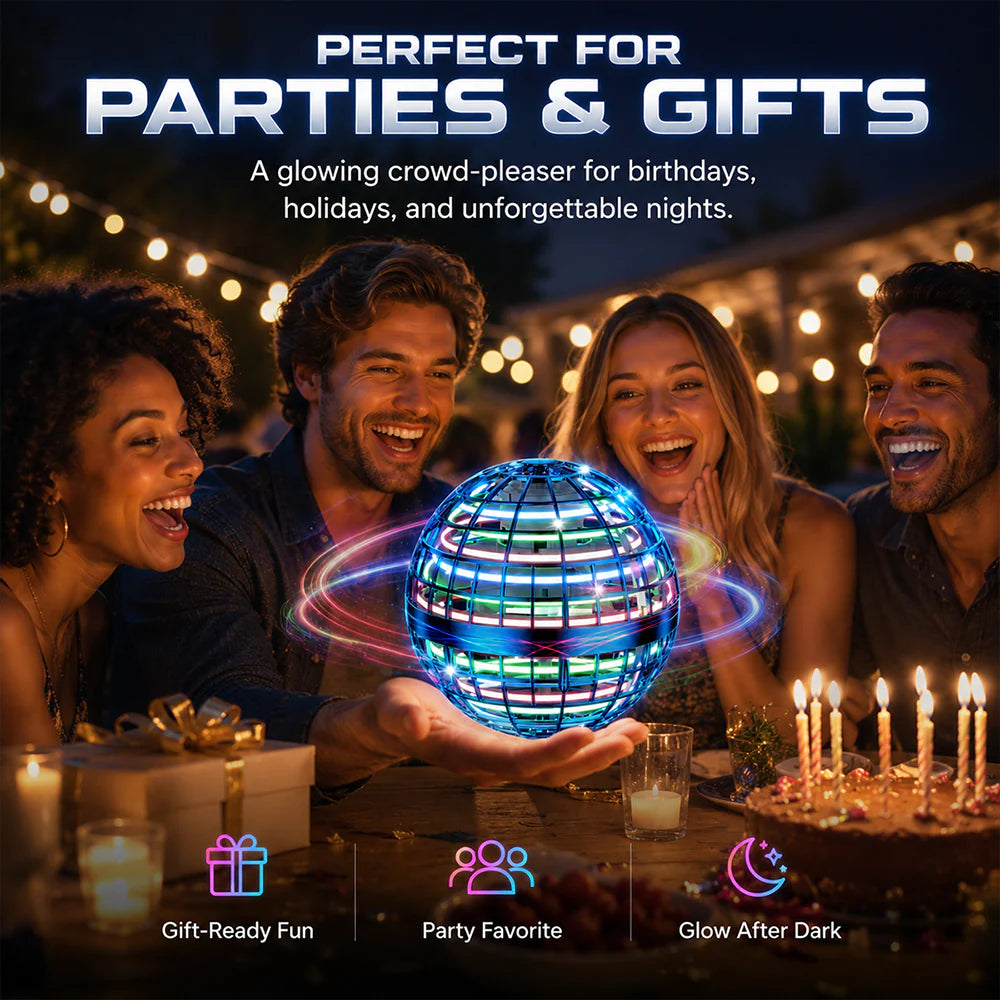 ✨ LED Flying Orb – Toss, Hover & Return Like Magic