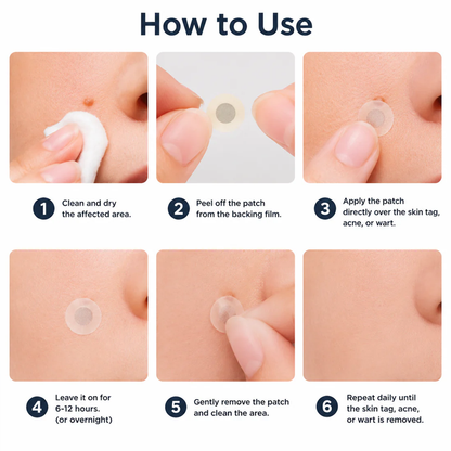 ✨Coredew®2-in-1 Microneedle & Hydrocolloid Patch🍀| Removes Raised Moles, Acne, Flat Warts & Skin Tags | Helps Improve Wrinkles, Scars & Blemishes | Invisible Patches for Face & Body