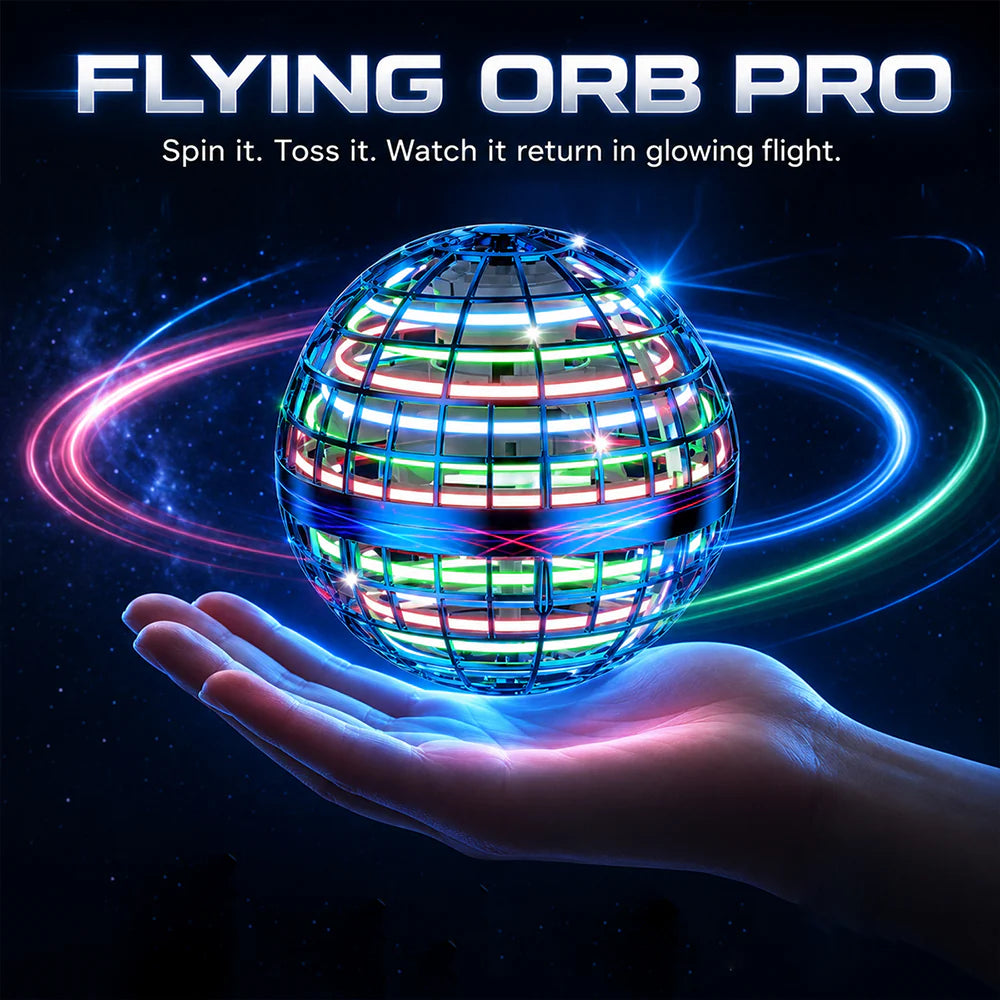 ✨ LED Flying Orb – Toss, Hover & Return Like Magic