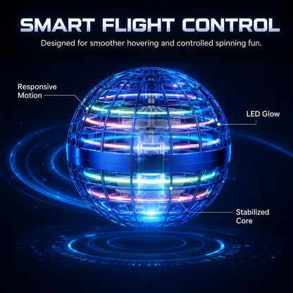 ✨ LED Flying Orb – Toss, Hover & Return Like Magic