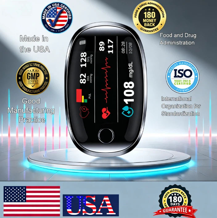 🏆 2026 Latest Non‑Invasive Glucose Monitor – Needle‑Free Health Tracking